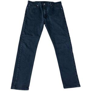 Levis 508 Mens 38 x 34 Black Jeans Straight Denim Dark Wash Workwear